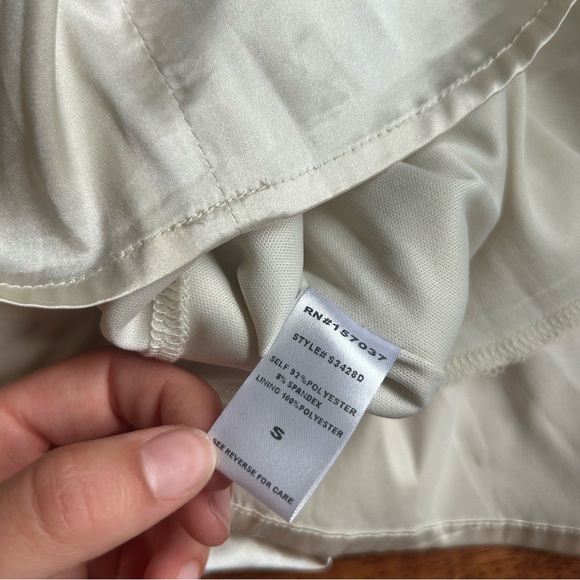 Champagne Satin Mini Dress - Picture 7 of 7